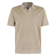 Polo Piquet Shirt Roberto Collina , Brown , Heren