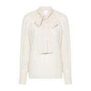 Knoop Kraag Blouse Givenchy , Beige , Dames