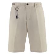 Katoenen Bermuda Shorts met Zakken Paul & Shark , Beige , Heren