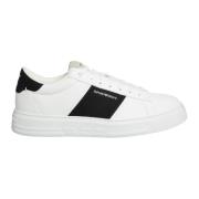 Multikleur Leren Sneakers voor Mannen Emporio Armani , White , Heren