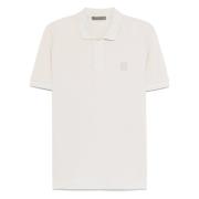 Pima Katoen Polo Shirt Corneliani , Beige , Heren