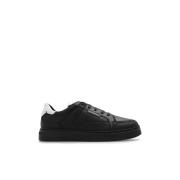 Sneakers met logo Emporio Armani , Black , Heren