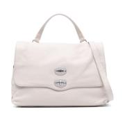 Witte Twist-Lock Top Handtas Zanellato , White , Dames