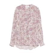 Overhemd met Paisley Print en Box Pleat Isabel Marant Étoile , Multico...