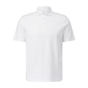 Jersey Polo Shirt Klassieke Stijl Fedeli , White , Heren