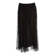 Zwarte Kant A-Lijn Lange Rok Rotate Birger Christensen , Black , Dames