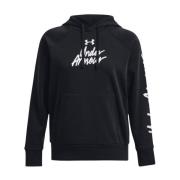 Vochtregulerende Atletische Sweatshirt voor Vrouwen Under Armour , Bla...