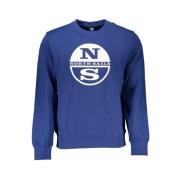 Geborstelde Sweatshirt met Logoprint North Sails , Blue , Heren