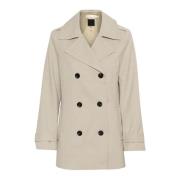 Klassieke Sailor Coat Jas Haze Melange InWear , Beige , Dames