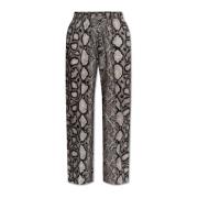 Charli Animal Print Broek AllSaints , Gray , Dames