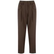 Katoenen Poplin Trackbroek met Juweelborduursel Brunello Cucinelli , B...