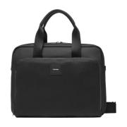 Zwarte Schoudertas met Rits Calvin Klein , Black , Heren