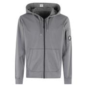 Gezellige Rits Hoodie van Fleece C.p. Company , Gray , Heren