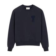 Casual Sweatshirt voor Mannen Ami Paris , Blue , Heren