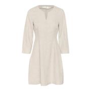 Aansluitende Jurk Haze Melange InWear , Beige , Dames