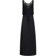 Patched Slip Dress Balenciaga , Black , Dames