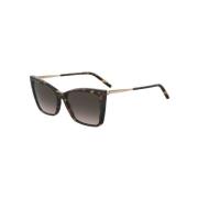 Havana Gold Brown Shaded Zonnebril Carolina Herrera , Yellow , Unisex