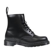 Zwarte Leren Gevechtslaarzen Dr. Martens , Black , Heren