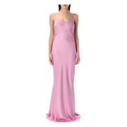 Peony Maxi Slip Jurk Andamane , Pink , Dames