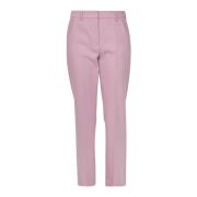 Rechte pijp stretch stoffen broek Max Mara Weekend , Pink , Dames