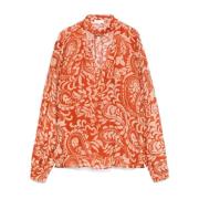 Bloemenpatroon Oranje Blouse Liu Jo , Brown , Dames