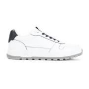 Witte Midnight Blue Golf Sneakers Brioni , White , Heren