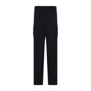 Midnight Blue Fine Wool Pants Bottega Veneta , Blue , Dames