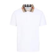 Witte Cody Polo Shirt Burberry , White , Heren