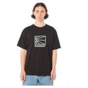 Logo Print T-shirt Gebreid Rassvet , Black , Heren