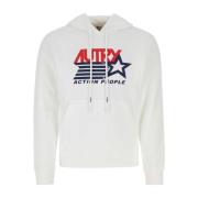 Stijlvolle witte katoenen sweatshirt Autry , White , Heren