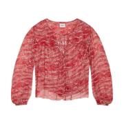 Rode Shirts Ss25 Isabel Marant Étoile , Red , Dames