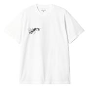 Witte Jalou C T-shirt met achterprint Carhartt Wip , White , Heren