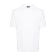 Witte Gebreide T-shirt Herno , White , Heren