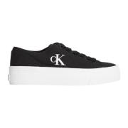 Lente/Zomer Dames Sneakers Collectie Calvin Klein Jeans , Black , Dame...