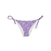 Witte zee slip met paars patroon MC2 Saint Barth , Purple , Dames