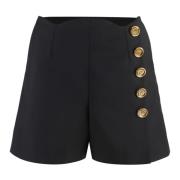 Gebreide shorts met knoopsluiting en zakken Givenchy , Black , Dames