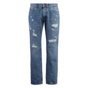 Gedistresseerde klassieke jeans 100% katoen Dolce & Gabbana , Blue , H...