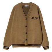 Onyx Katoenen Cardigan met Raglanmouwen Carhartt Wip , Beige , Heren