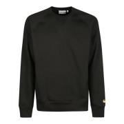 Lange Katoenen Sweatshirt Carhartt Wip , Black , Heren