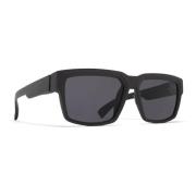 Stijlvolle zonnebril met roestvrijstalen frame Mykita , Black , Heren