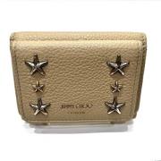 Pre-owned Leather wallets Jimmy Choo Pre-owned , Beige , Dames