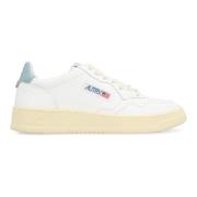 Lage sneakers met leren inzetstuk Autry , White , Dames