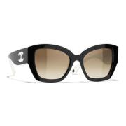 Ch6058 165651 Sunglasses Chanel , Black , Dames