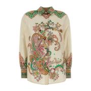 Stijlvolle Bedrukte Katoenen Blouse Etro , Multicolor , Dames