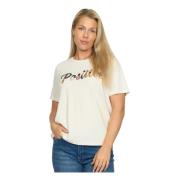 T-shirt met ronde hals 2-Biz , White , Dames