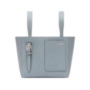 Mini Bucket Tas in Niagara Valextra , Gray , Dames