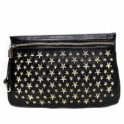 Pre-owned Leather clutches Jimmy Choo Pre-owned , Black , Dames