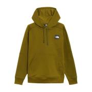 Bos Olijf Hoodie Sweatshirt Logo The North Face , Green , Heren