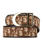 Pre-owned Leather belts Dior Vintage , Brown , Dames