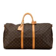 Pre-owned Canvas travel-bags Louis Vuitton Vintage , Brown , Dames